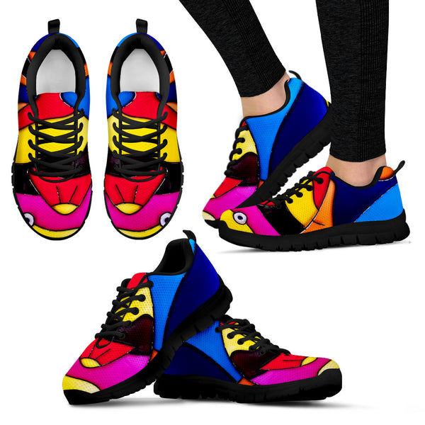 FISHY GRAFFITI DESIGN SHOES BY FIREFITS