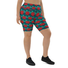 Flowers Biker Shorts