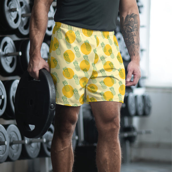 PineApple Men's Athletic Long Shorts