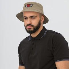 Heart With Wings Old School Bucket Hat