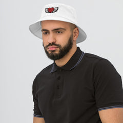 Heart With Wings Old School Bucket Hat