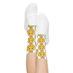Melting Smily Face Basketball socks