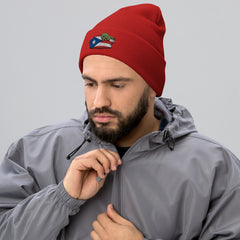 Puerto Rico Cuffed Beanie