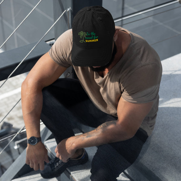 Summer Distressed Dad Hat