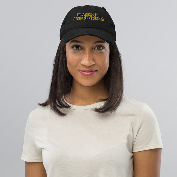 The Three B's  Distressed Dad Hat