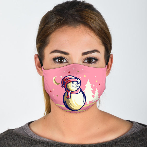 Frosty the Snowman (Pink) - Face Mask