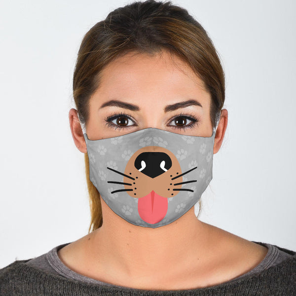Dog Face - White Straps