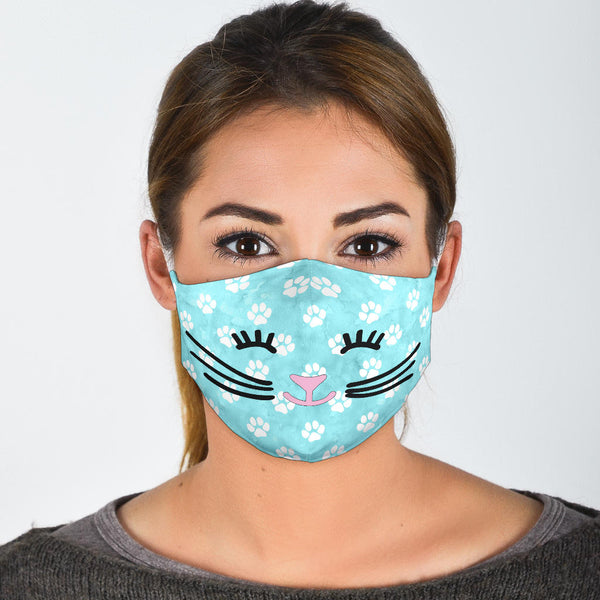 Cat Face - White Straps