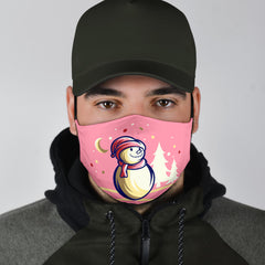 Frosty the Snowman (Pink) - Face Mask
