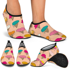 Ice Cream Doodle Beach Shoes