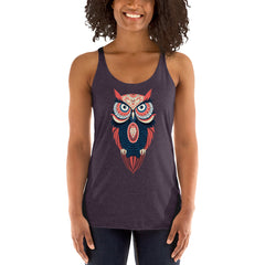 Colorful owl Women's Tank Top