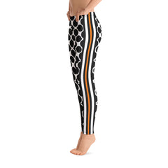 Black Leaf Leggings
