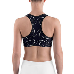 Twisters Pattern Women’s All-Over-Print Sport Bra