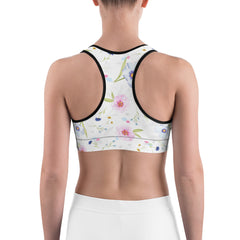 Tiny Floral Pattern Women’s All-Over-Print Sport Bra