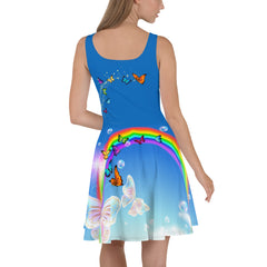 Blue Sky Skater Dress