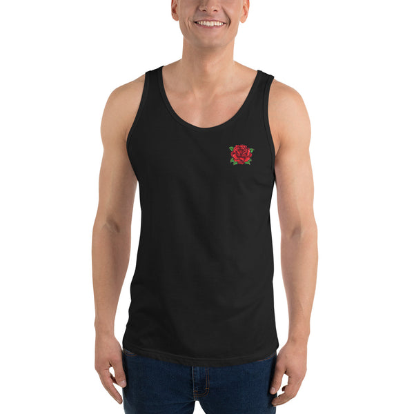 Red Rose Unisex Tank Top