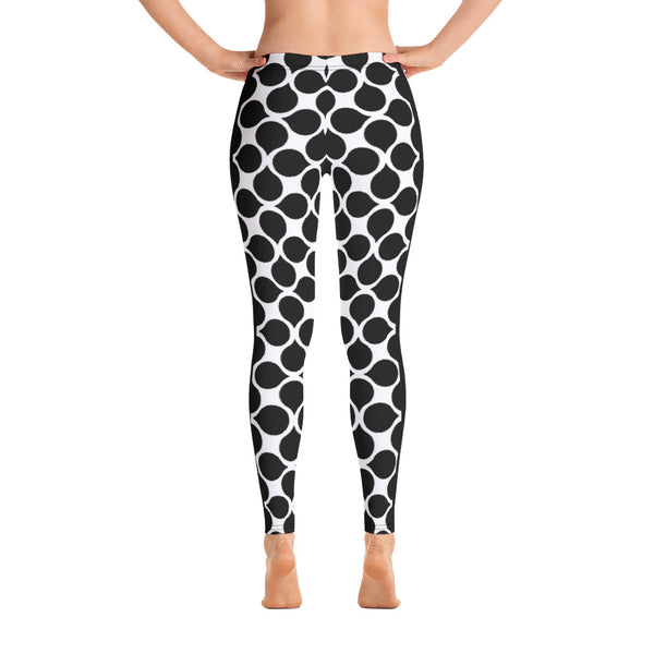 Black Leaf Leggings