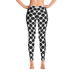 Black Leaf Leggings