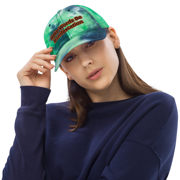 Manifestation Tie dye hat