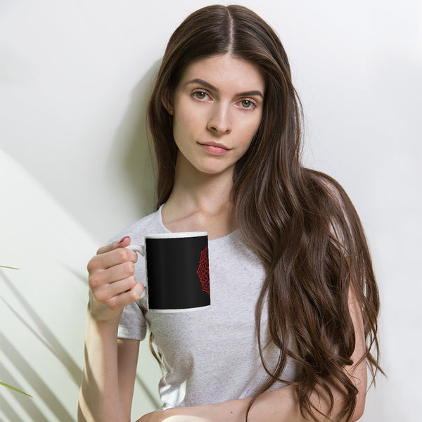 Mandala 22 White glossy mug