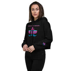 Sombreo With Mustache Crop Hoodie