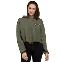 Heart Angel Crop Hoodie