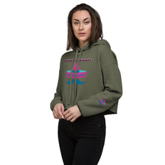 Sombreo With Mustache Crop Hoodie