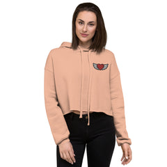 Heart Angel Crop Hoodie