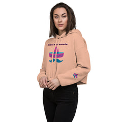 Sombreo With Mustache Crop Hoodie