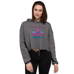Sombreo With Mustache Crop Hoodie