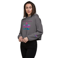Sombreo With Mustache Crop Hoodie