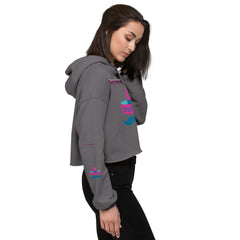 Sombreo With Mustache Crop Hoodie